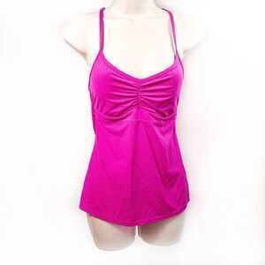 Athleta Hot Pink Tankini Tank Sport Top Sz XS